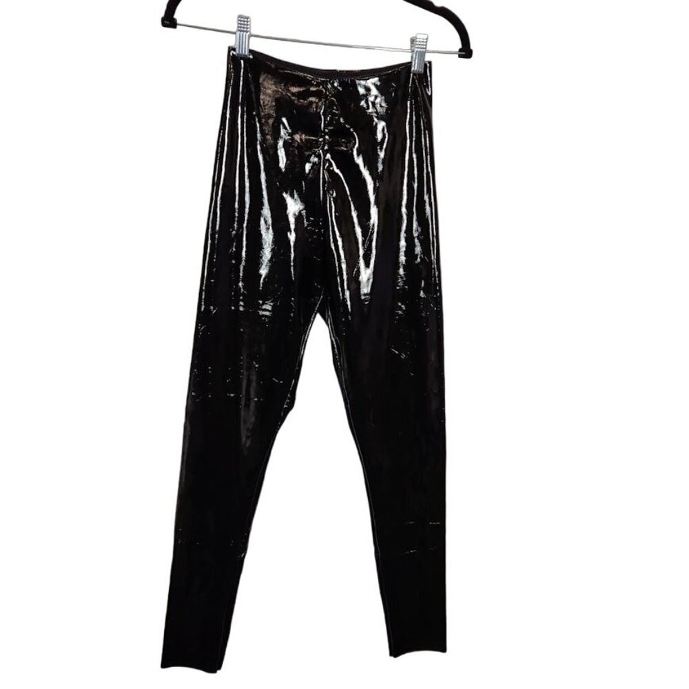 Commando Perfect Control Patent Leather Legging in Black - Size Small